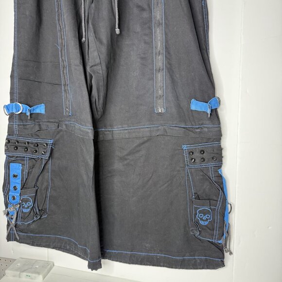 Tripp NYC Y2K Wide Leg Baggy Bondage Pants 2X Convertible Skater Punk Rave Goth - Picture 3 of 16